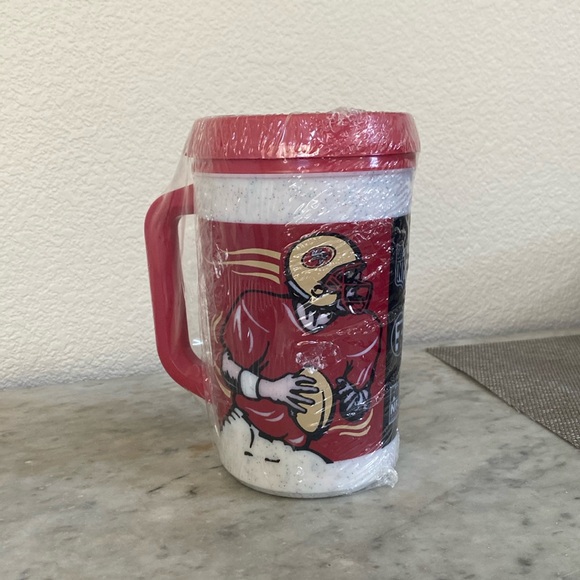 NIP Vintage San Francisco 49ers travel mug fox NFL’s -90s Aladdin 711 mug - Picture 1 of 6